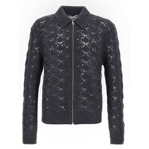 Jil Sander Men's Openwork Wool Cardigan